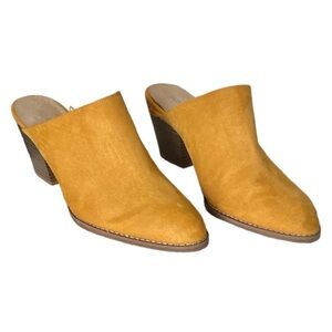 Old Navy Mustard Mules